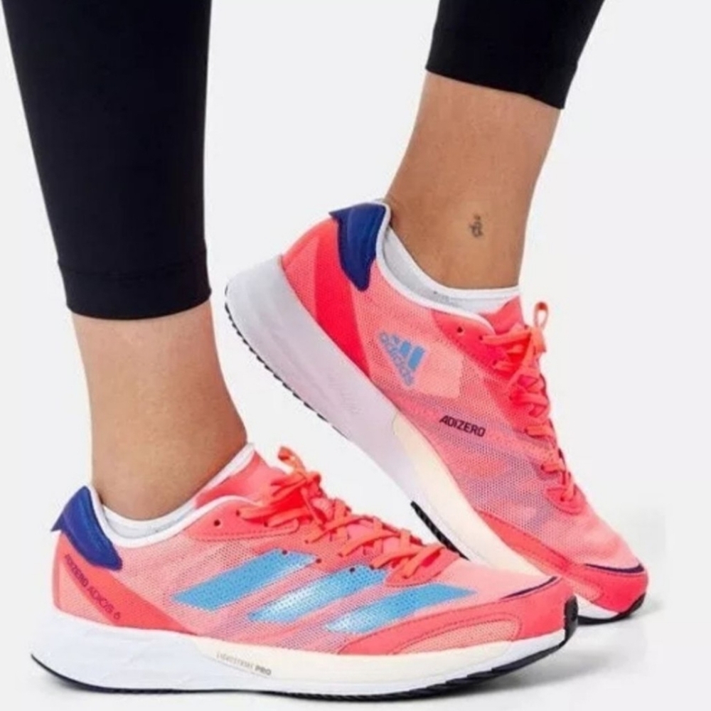 ADIDAS Adizero Adios 6 'Turbo Sky Rush' Women's Running Shoes - Picture 14 of 14